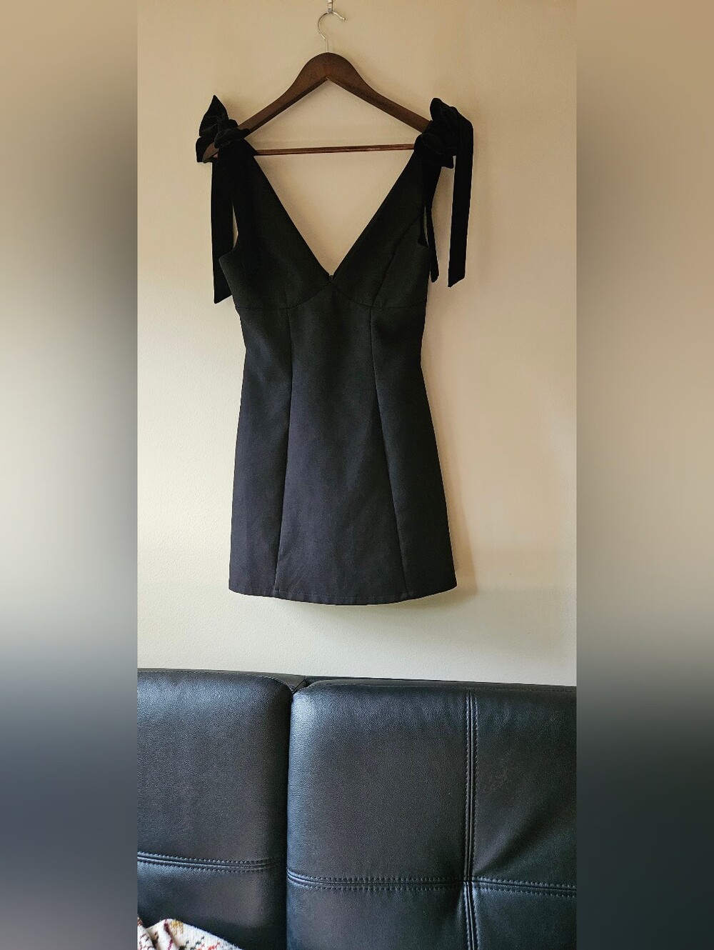 Hello Molly Understated Luxury Mini Dress Black